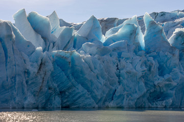Glacier Grey. Torres del Paine National Park. Chile. South America. UNESCO biosphere.