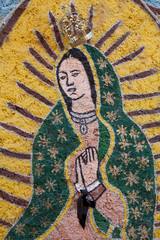 Mexico, San Miguel de Allende. Painting of The Virgin of Guadalupe. Credit as: Don Paulson / Jaynes Gallery / DanitaDelimont.com