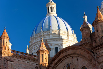 Obraz premium Cathedral of the Immaculate Conception, built in 1885, Cuenca, Ecuador