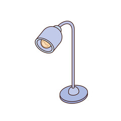office lamp on white background