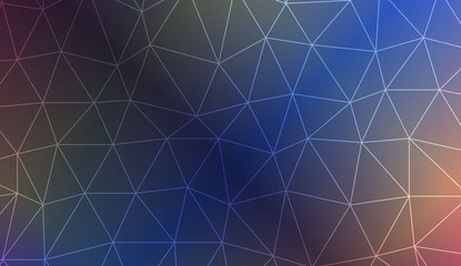 Triangles mosaic cover. Modern design for you business, project. Vector illustration. Blurred Background, Smooth Gradient Texture Color.