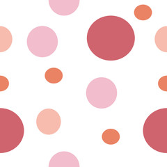 seamless pattern with pink circles