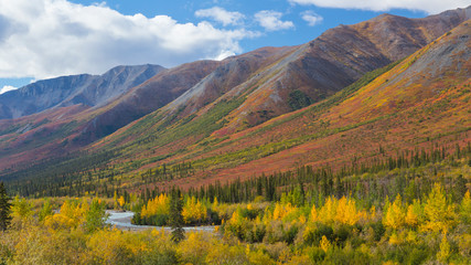 USA, Alaska, Brooks Range. Mountain landscape with stream. Credit as: Don Paulson / Jaynes Gallery / DanitaDelimont.com