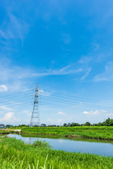 送電線鉄塔　Power transmission tower