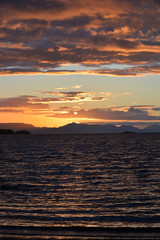 USA, Alaska, Ketchikan sunset.