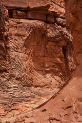 USA, Arizona, Grand Canyon National Park. Patterns in sandstone formations. 