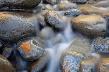 AZ, Arizona, Oak Creek Canyon, rocks and creek