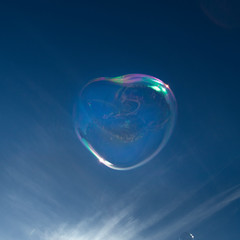 USA, California, La Jolla. Floating bubble. Credit as: Christopher Talbot Frank / Jaynes Gallery / DanitaDelimont.com