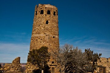Obraz premium Watchtower, Desert View, South Rim, Arizona, USA
