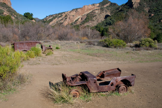 Old Mash (television Series) Location Set, Malibu Creek State Park, Santa Monica Mountains, California, USA