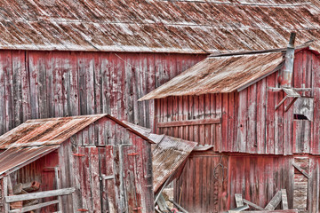 USA, California, Cambria. View of old, weathered barn. Credit as: Don Paulson / Jaynes Gallery /...