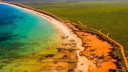 aerial view of sea from above