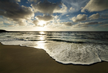 USA, California, La Jolla. Sunset over beach. Credit as: Christopher Talbot Frank / Jaynes Gallery...