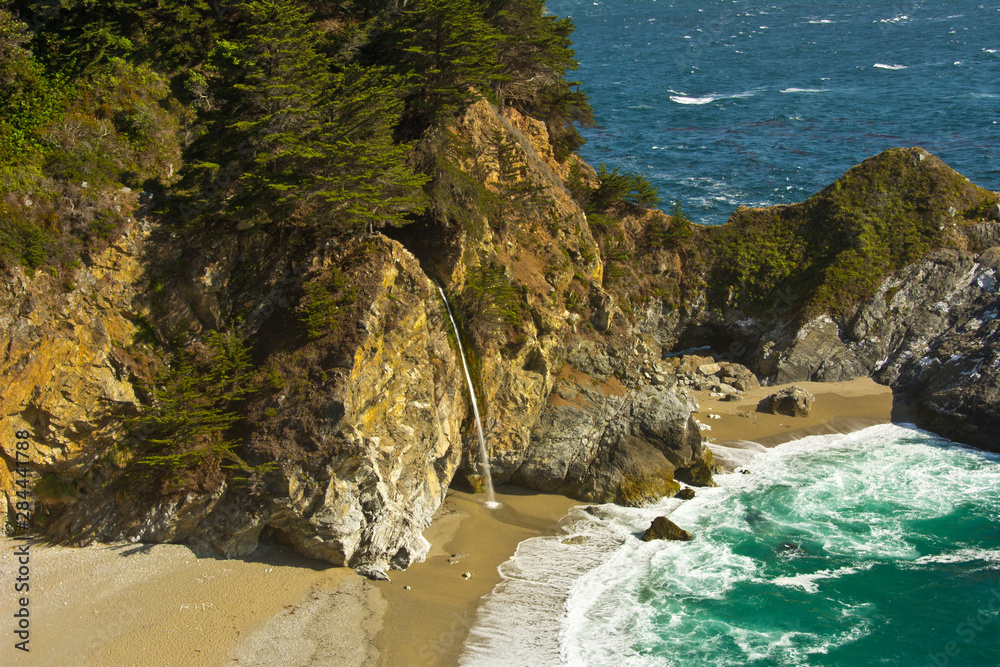 Sticker mcway falls, julia pfeiffer burns state park, big sur, california, usa