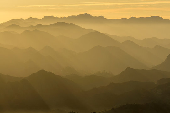 Sunset, Santa Monica Mountains, Santa Monica Mountains National Recreation Area, California