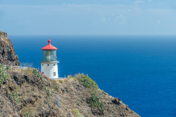 Fototapeta na wymiar Hawaii, Oahu, Makapu'u Point Light