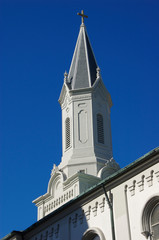USA, Georgia, Savannah, historic district, Lutheran Church of the Ascension, Wright Square