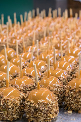 Carmel apples for sale, Savannah, Georgia