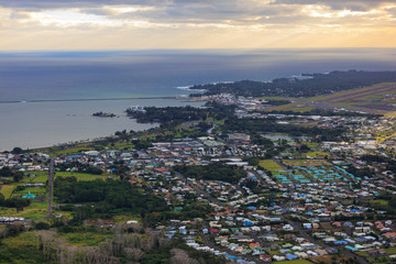 Helicopter tour from Hilo to Pu'u O'o vent and crater area, Big Island, Hawaii, USA