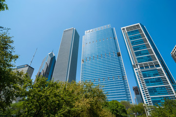 High-rise buildings in downtown Chicago, Illinois, USA