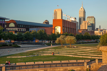 USA, White River State Park, Indianapolis, Indiana.
