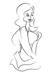 turkish belly dancer drawing vector