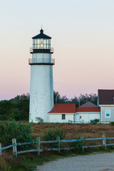 Fototapeta na wymiar Cape Cod Lighthouse, a.k.a. Highland Light, in the Cape Cod National Seashore. Truro Massachusetts.