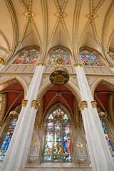 Fototapeta na wymiar USA, Montana, Helena. Interior of Saint-Helena Cathedral. 