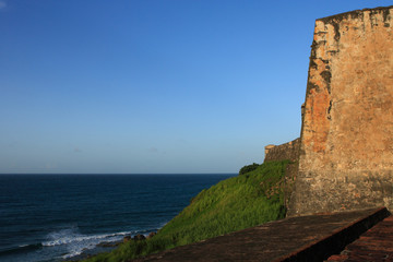 Fototapeta na wymiar San Cristobal Castle, Fort San Cristobal, Old San Juan, Puerto Rico