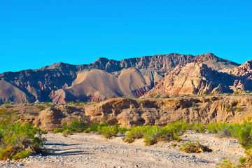 USA, Nevada, Mesquite. Gold Butte National Monument, Vista from Mud Wash Road