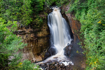 Fototapeta na wymiar Michigan, Pictured Rocks National Lakeshore, Miners Falls