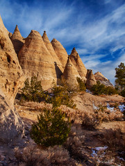 USA, New Mexico, Cochiti, Tent Rocks Monument