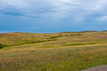 USA, North Dakota, Medora. Theodore Roosevelt National Park, North Unit, vistas along scenic drive