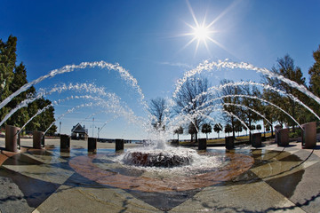 Fountain and sunburst, Charleston, South Carolina