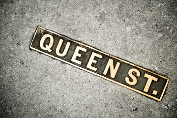 Queen St. Sign, Charleston, South Carolina. USA