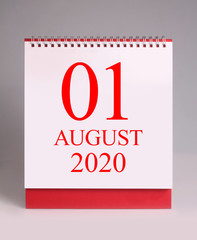 The first day of August 2020.