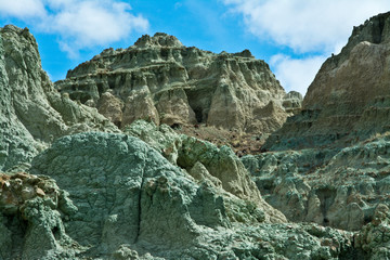 Hoodoos, Blue Basin, John Day Fossil Beds National Monument, Oregon, USA.