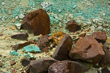 Colorful rocks, Blue Basin, John Day Fossil Beds National Monument, Oregon, USA