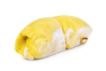 durian tropical fruit isolated on white background