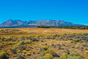 USA, Utah. Monticello, Abajo Mountains