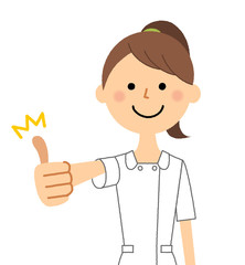 看護師　サムズアップ