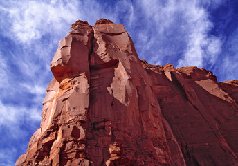 Fototapeta na wymiar USA, Utah, Monument Valley. The sandstone Sphinx looks over southeastern Utah's Monument Valley, on a Navajo Tribal Park.