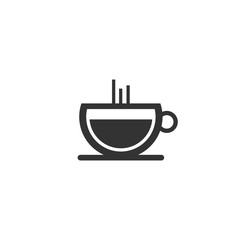 simple modern coffee icon vector logo design