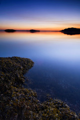 Obraz premium USA, WA, San Juan Island, Limestone Point Dawn