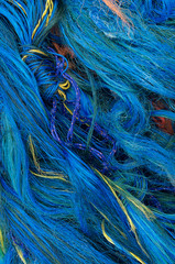 WA, Seattle, Fishing nets at Fishermen's Terminal