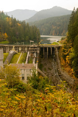 USA, WA, Olympic Peninsula. Elwha River Dam built in early 1900's approved for removal to restore...
