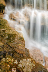 Fototapeta premium USA, West Virginia, Thomas. Close-up of Douglas Falls. Credit as: Jay O'Brien / Jaynes Gallery / DanitaDelimont.com