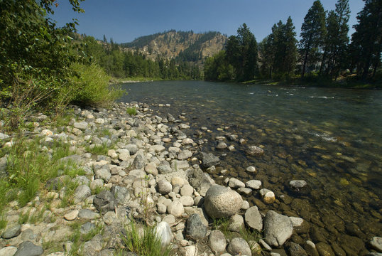 Wenatchee River, Wenatchee, Washington, US