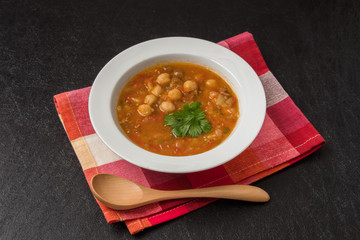 ひよこ豆のスープ モロッコ料理　Moroccan chickpea beans soup