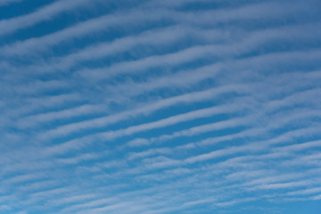 Usa, Washington State, Regimented cloud patterns